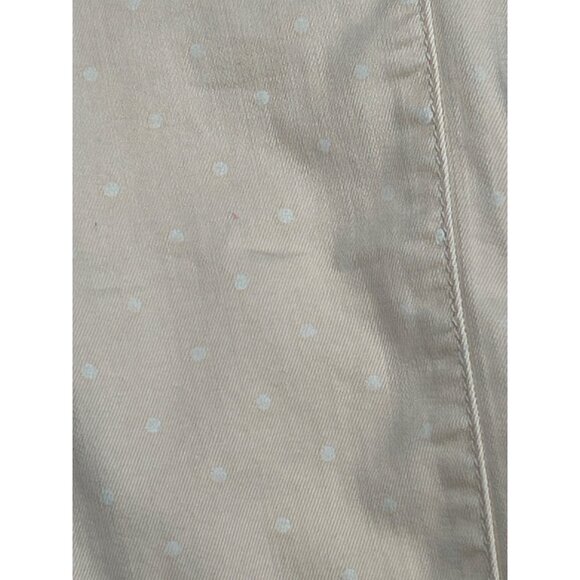 GAP 1969 Low Rise Legging Jean Pale Peach Polka Dot Size 27 Soft Preppy - Picture 7 of 7